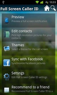 Full Screen Caller ID